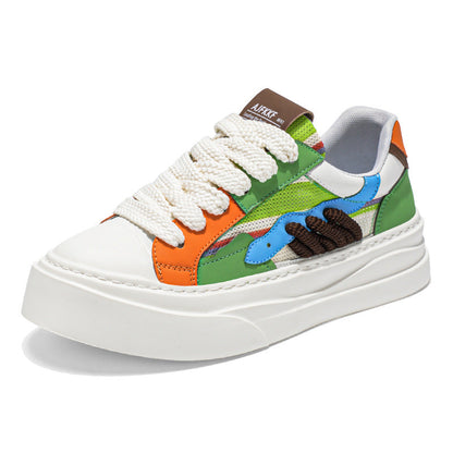 Damen Sneaker Bunt Komfortabel Weiches Innenfutter