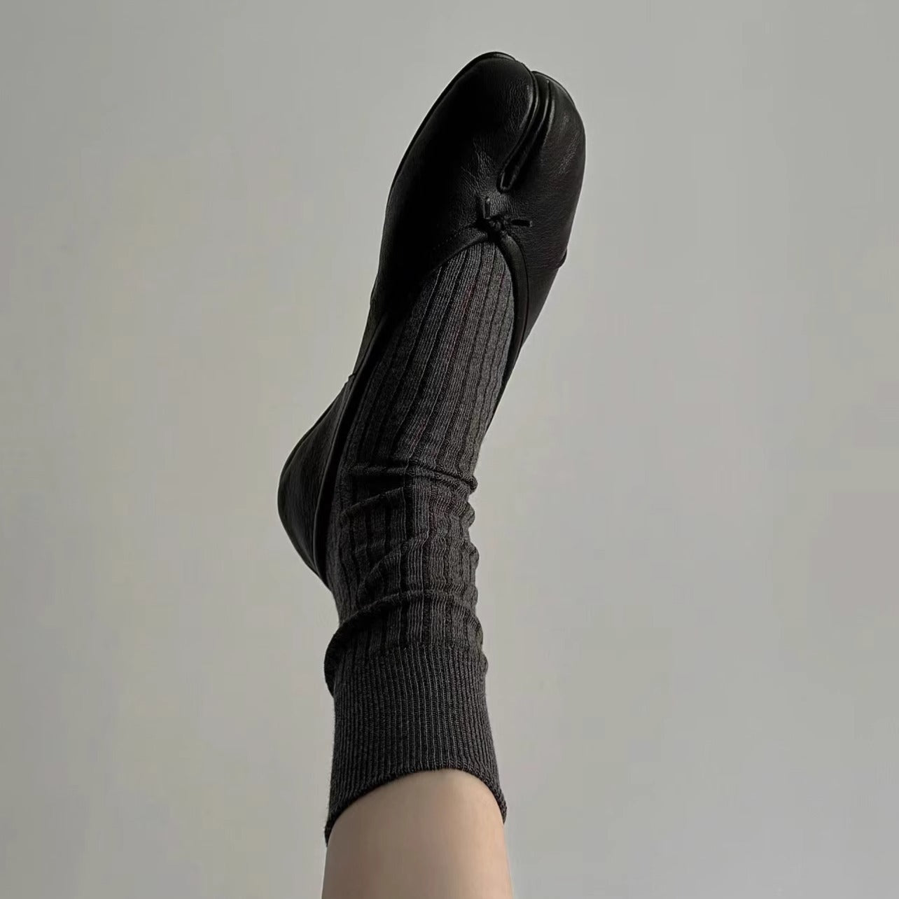 Damen Ballerinas aus Leder Weich Bequem