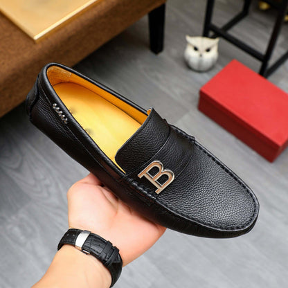 Herren Mokassins Leder Elegantes Design Braun