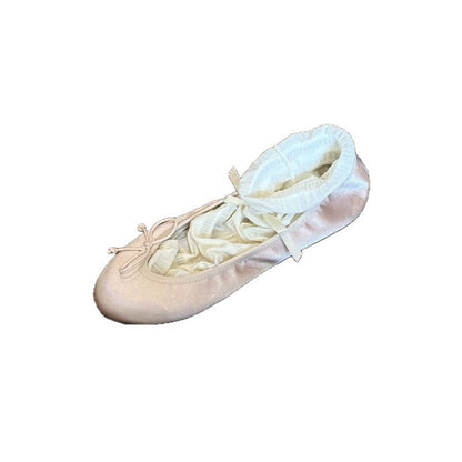 Damen Ballerinas Elastisch Bequem Mit Schleifen