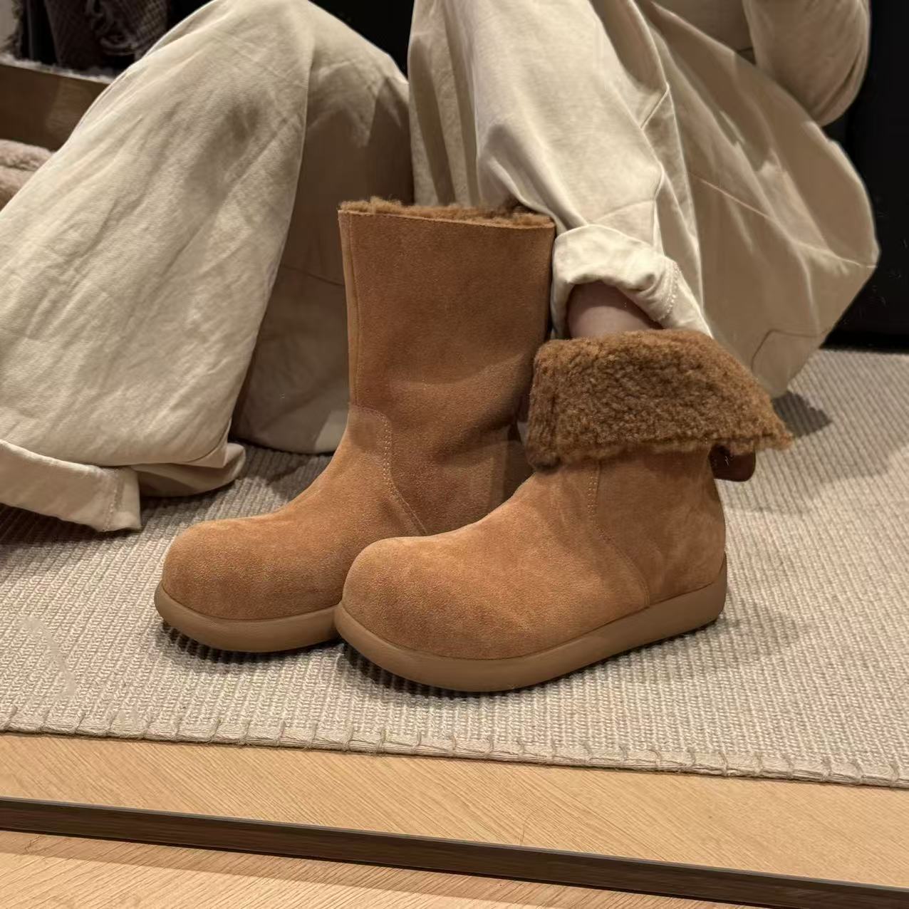 Damen Winterstiefel Kuschelig Rutschfest