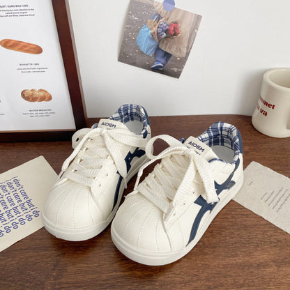 Damen Sneaker Sportlich Kariert