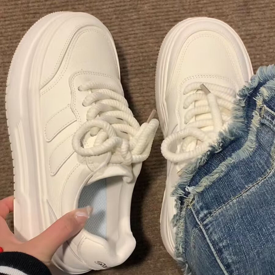 Damen Sneaker Bequem Dämpfung Moderne Schwarz - Norvielle