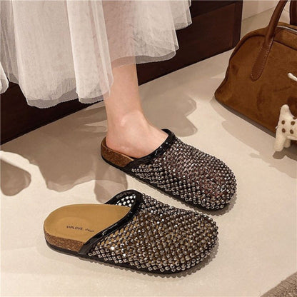 Damen Sandalen Glitzernd Sommer Schuhe