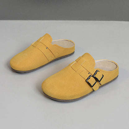 Damen Clogs Bequem Schnallen Schuhe