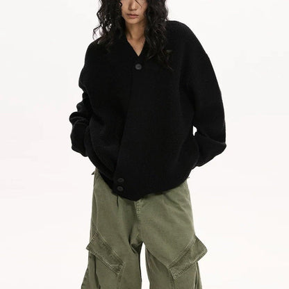 Damen Strickcardigan Modern Revers Glamour Style