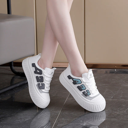 Damen Plateau Sneaker Bequem Modern Dämpfung