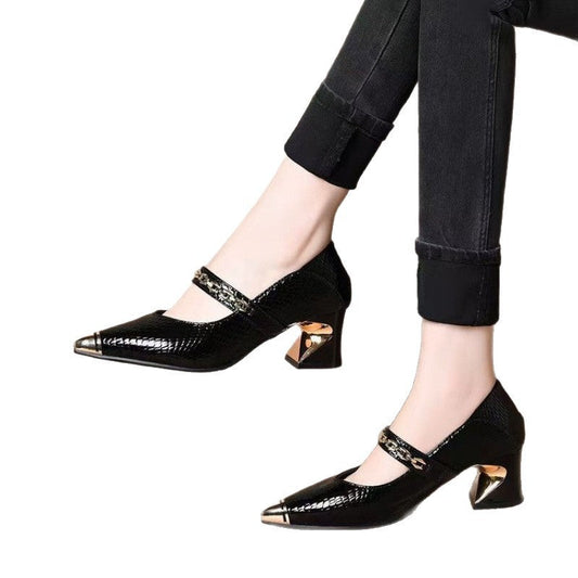 Damen Hochzeitsschuhe Pumps Blockabsatz Elegant - Norvielle