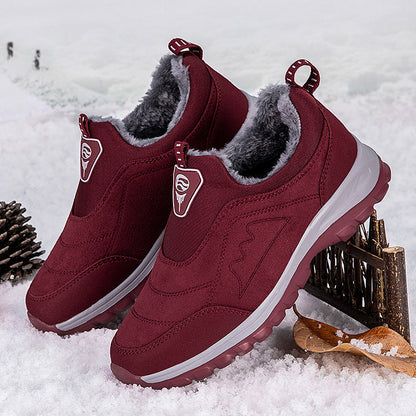 Damen Slip-On Sneaker Warmfutter Schuhe