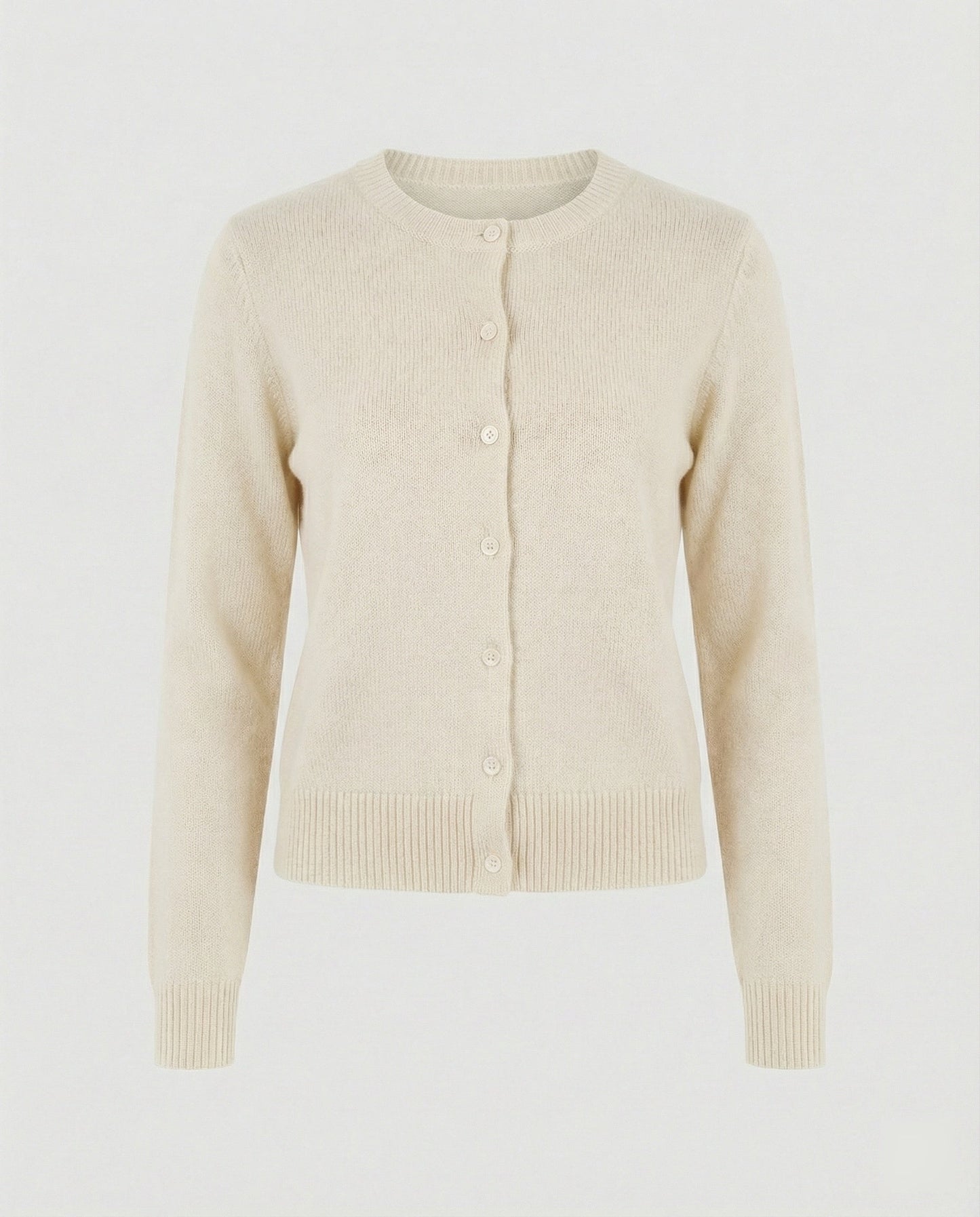 Damen Cardigan Feinstrick Rippborte Kurz Modern
