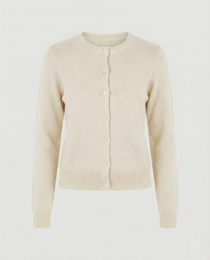 Damen Cardigan Feinstrick Rippborte Kurz Modern