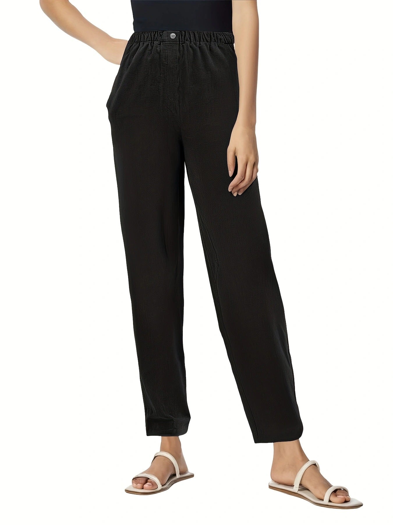 Damen Sommerhose Leicht Bequem Elegant