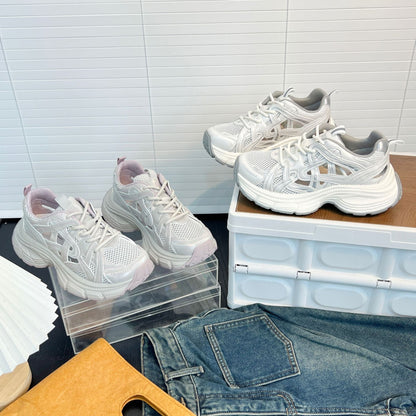 Damen Laufschuhe Atmungsaktives Mesh Leicht mit Dämpfung