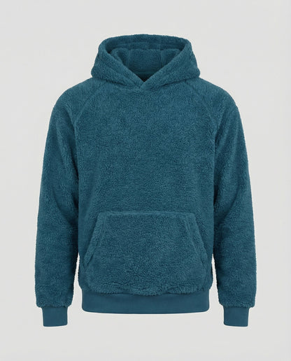 Herren Teddy-Pullover Weich Mit Taschen Praktisch
