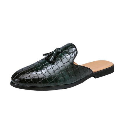 Damen Mokassins Elegante Leder Schuhe Braun