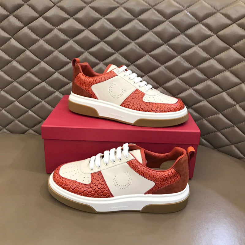 Damen Sneaker Schuppenmuster Komfortabel