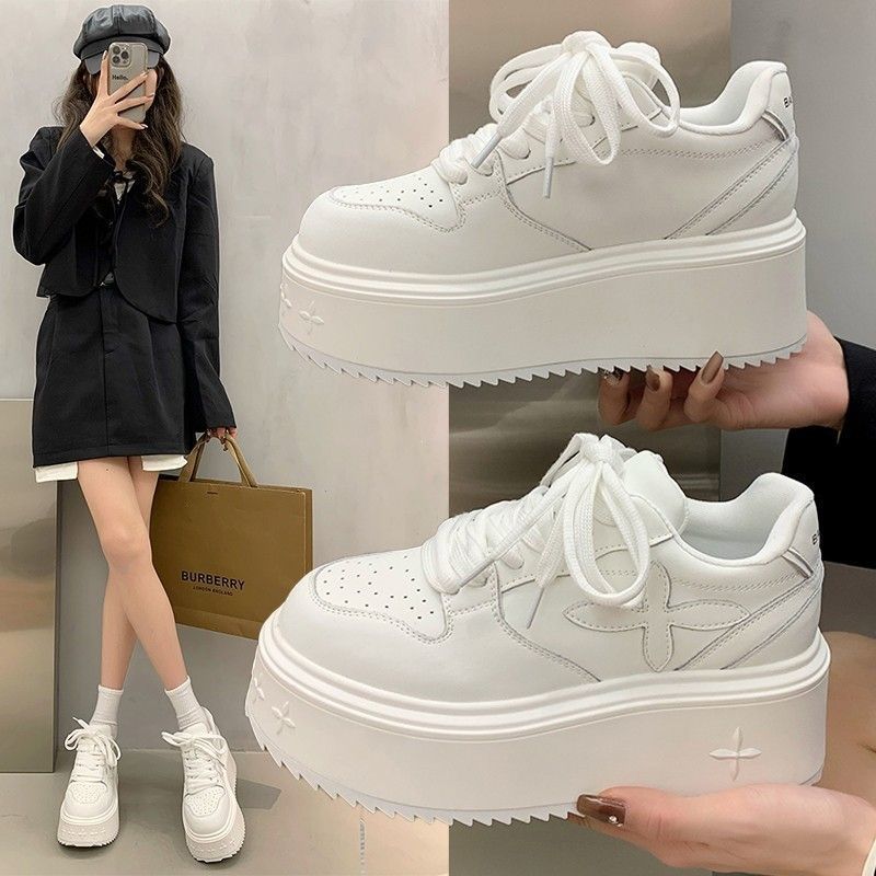 Damen Plateau Sneaker Rutschfest Gepolstert Komfort - Norvielle