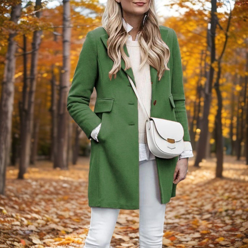 Damen Wollmantel Berliner Stil Elegantes Design
