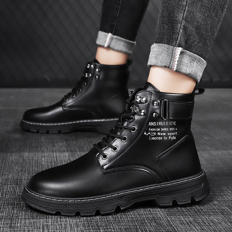 Herren Stiefel Robustes Leder Modern