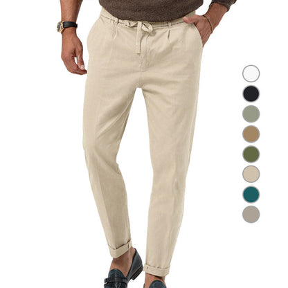 Herren Slim-Fit-Hose Elegant Alltag