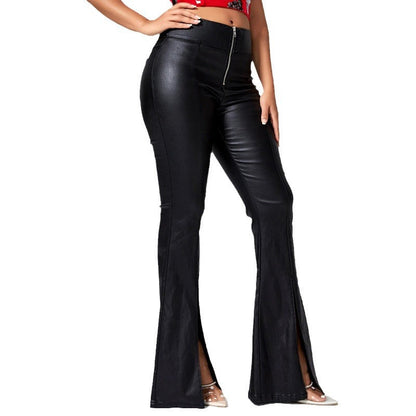 Damen Lederhose Mit Schlitzen