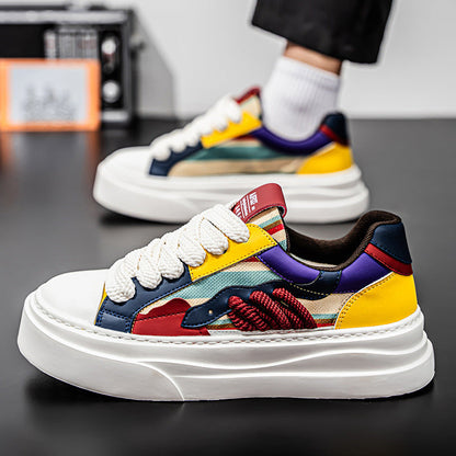 Damen Plateau Sneaker Modern Farbenfroh