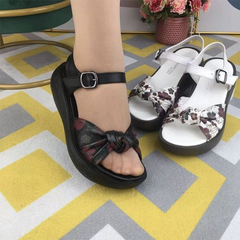 Damen Riemchensandalen Komfortabel Sommer
