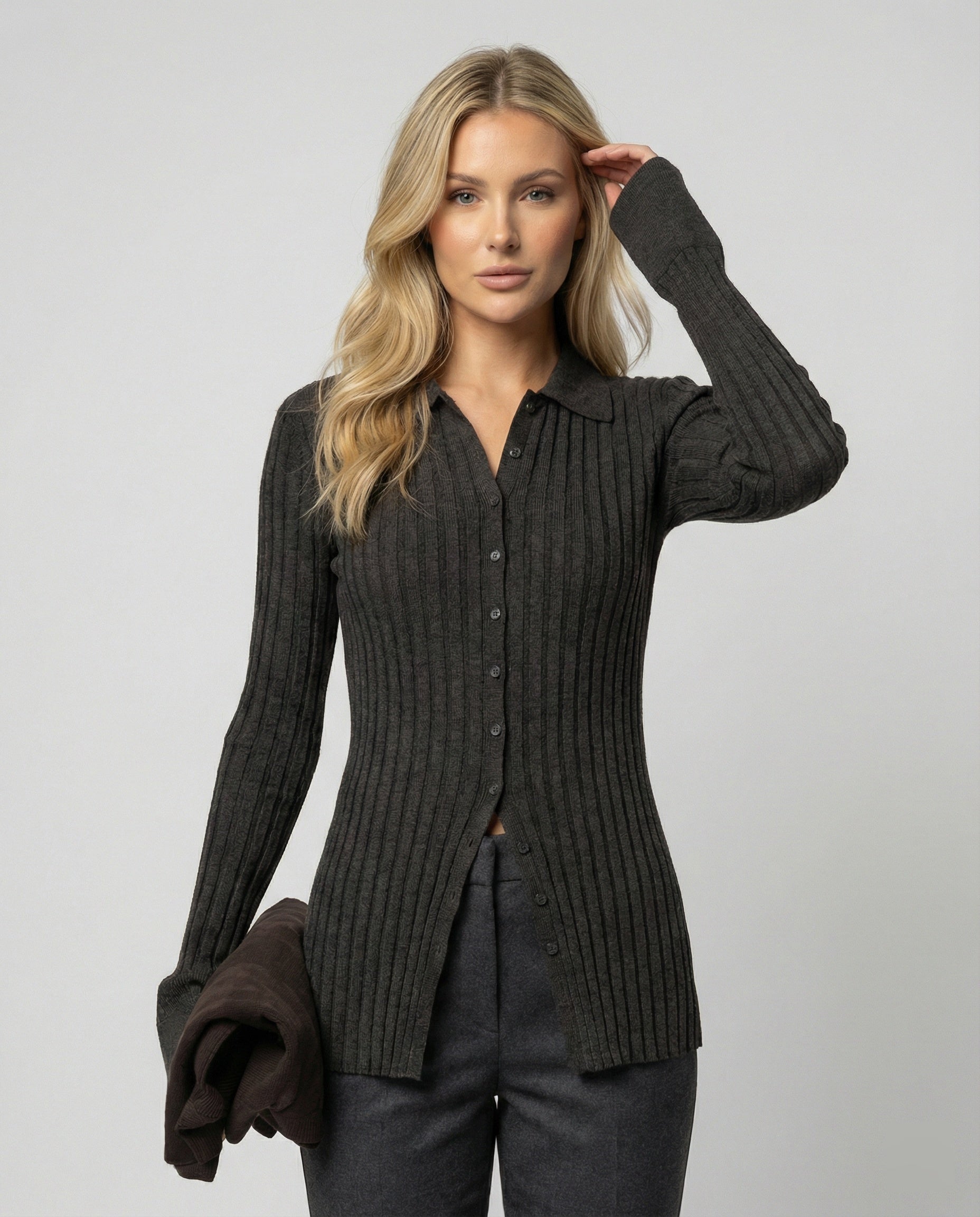 Damen Strickpullover Weiche Wolle Dicke Qualität - Norvielle