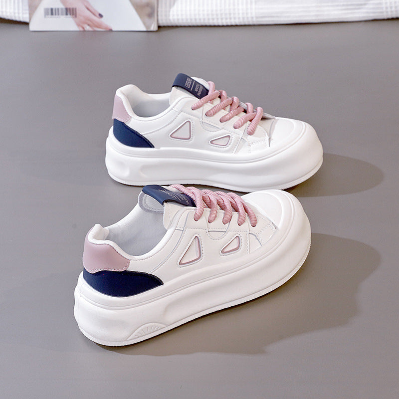 Damen Plattform Sneaker Hoch Modisch