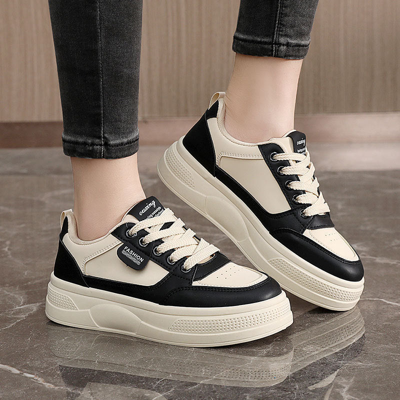 Damen Plateau Sneaker Modern Komfortsohle