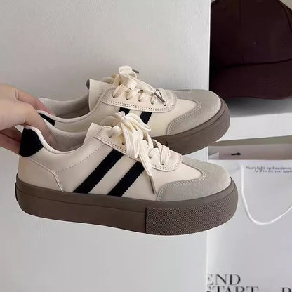 Damen Plattform Sneaker Sportlich Rutschfest - Norvielle