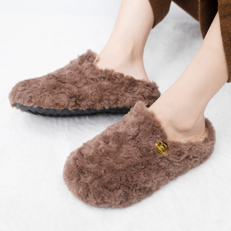 Damen Hausschuhe Flauschig Warm Weiches Futter