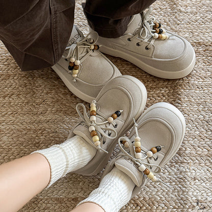 Damen Sneaker Modisch Ornamente Schnürsenkel