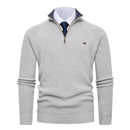 Herren Pullover Modern Stehkragen Reißverschluss