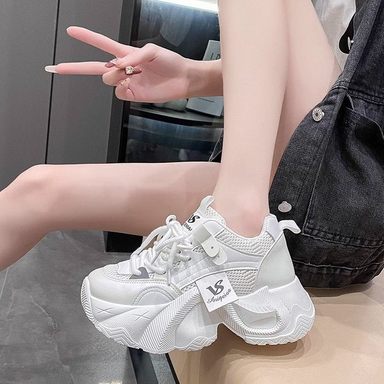 Damen Sneaker Chunky Atmungsaktives Mesh Trendy Sport