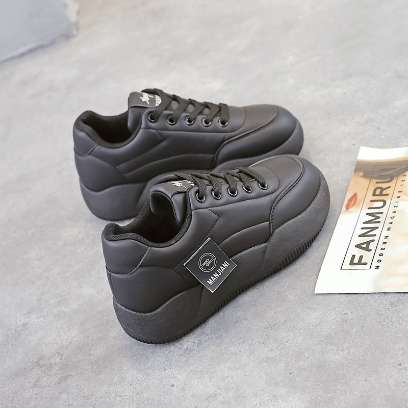 Damen Sneaker Bequem Robust Stylish Schwarz - Norvielle