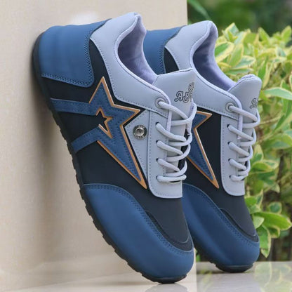 Damen Sneaker Sportlich Flexibel Laufsohle Schwarz - Norvielle