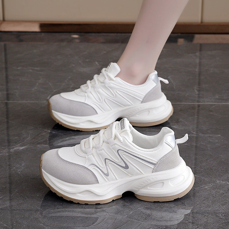 Damen Sneaker Chunky Atmungsaktives Mesh Weite Sohle