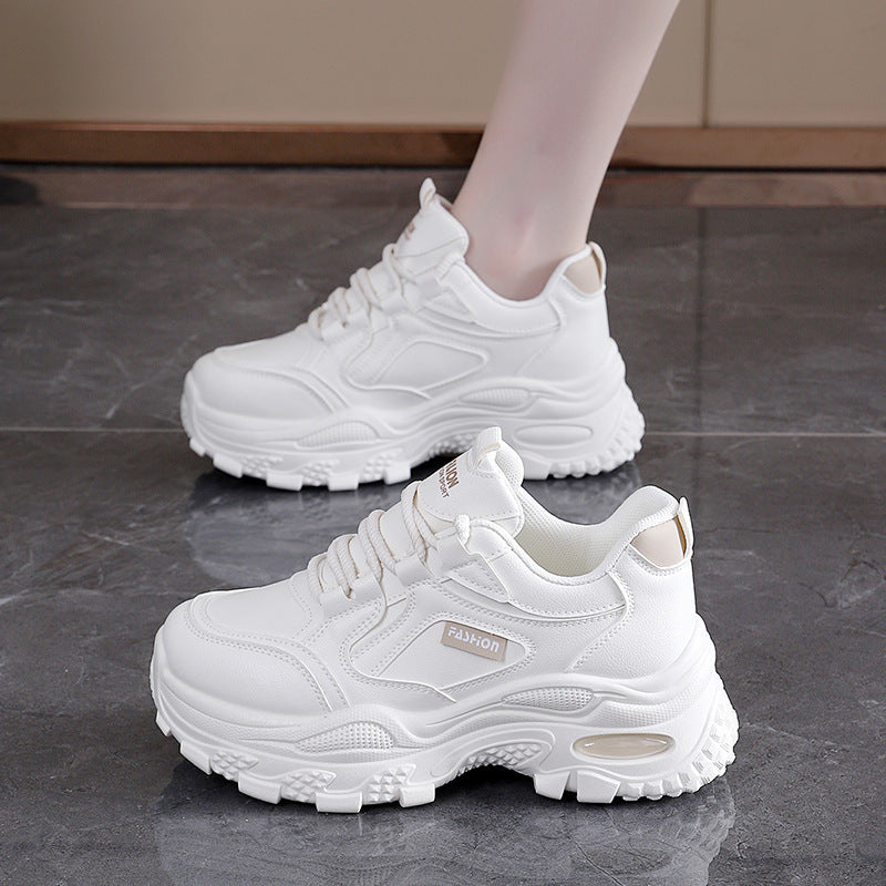 Damen Chunky Sneaker High Heel Schuhe