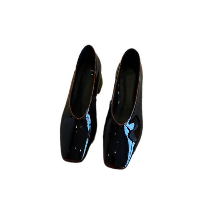 Damen Hochhackige Pumps Glänzend Schmal