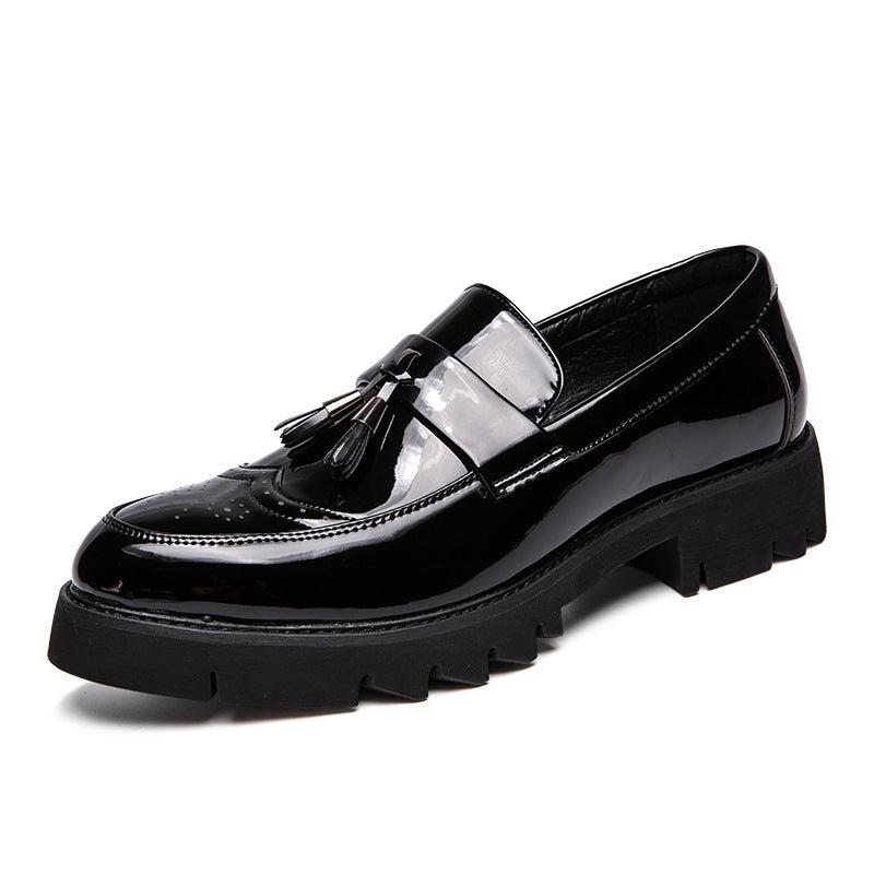 Damen Mokassins Elegante Quasten Glänzend