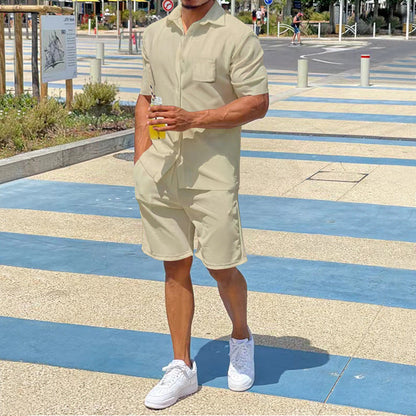 Herren Kurzoverall Lässig Sommer Taschen