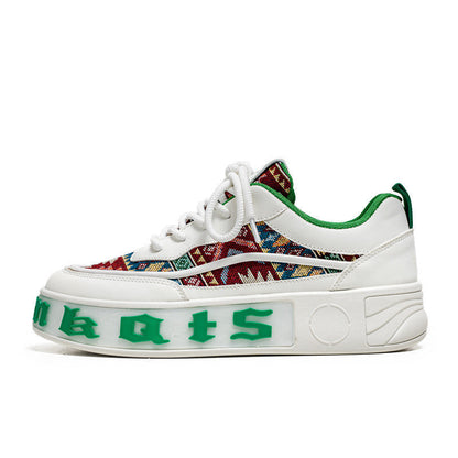 Damen Hochplateau Sneaker Modisch Größe 36-41