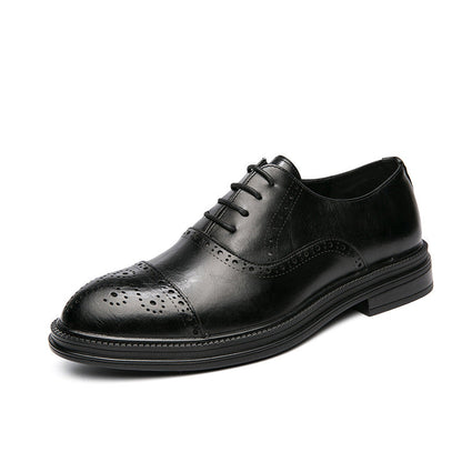 Damen Brogues Leder Schuhe Klassisch