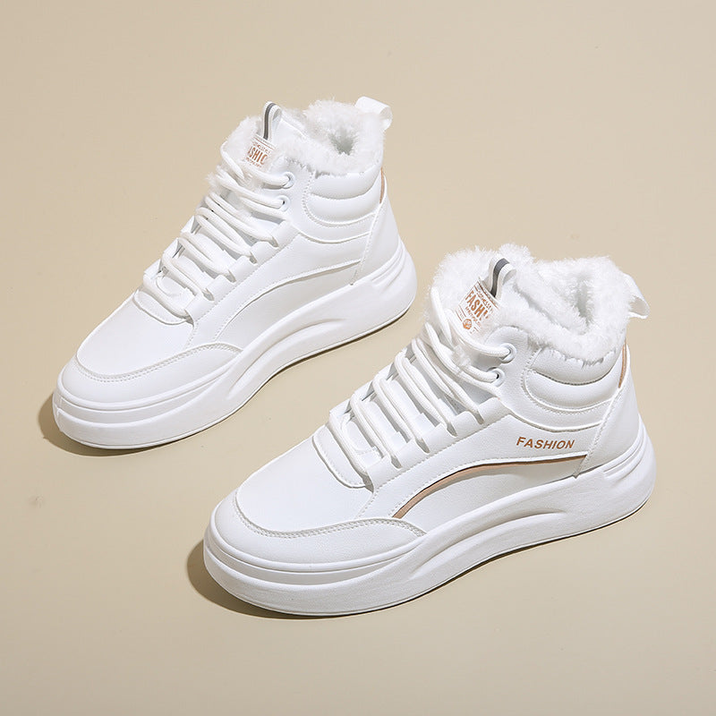 Damen High- Sneaker Warm Gefüttert Rutschfest