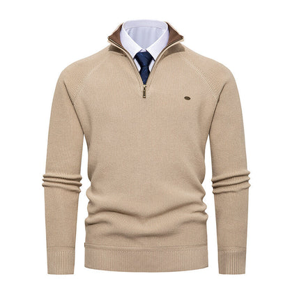 Herren Pullover Modern Stehkragen Reißverschluss