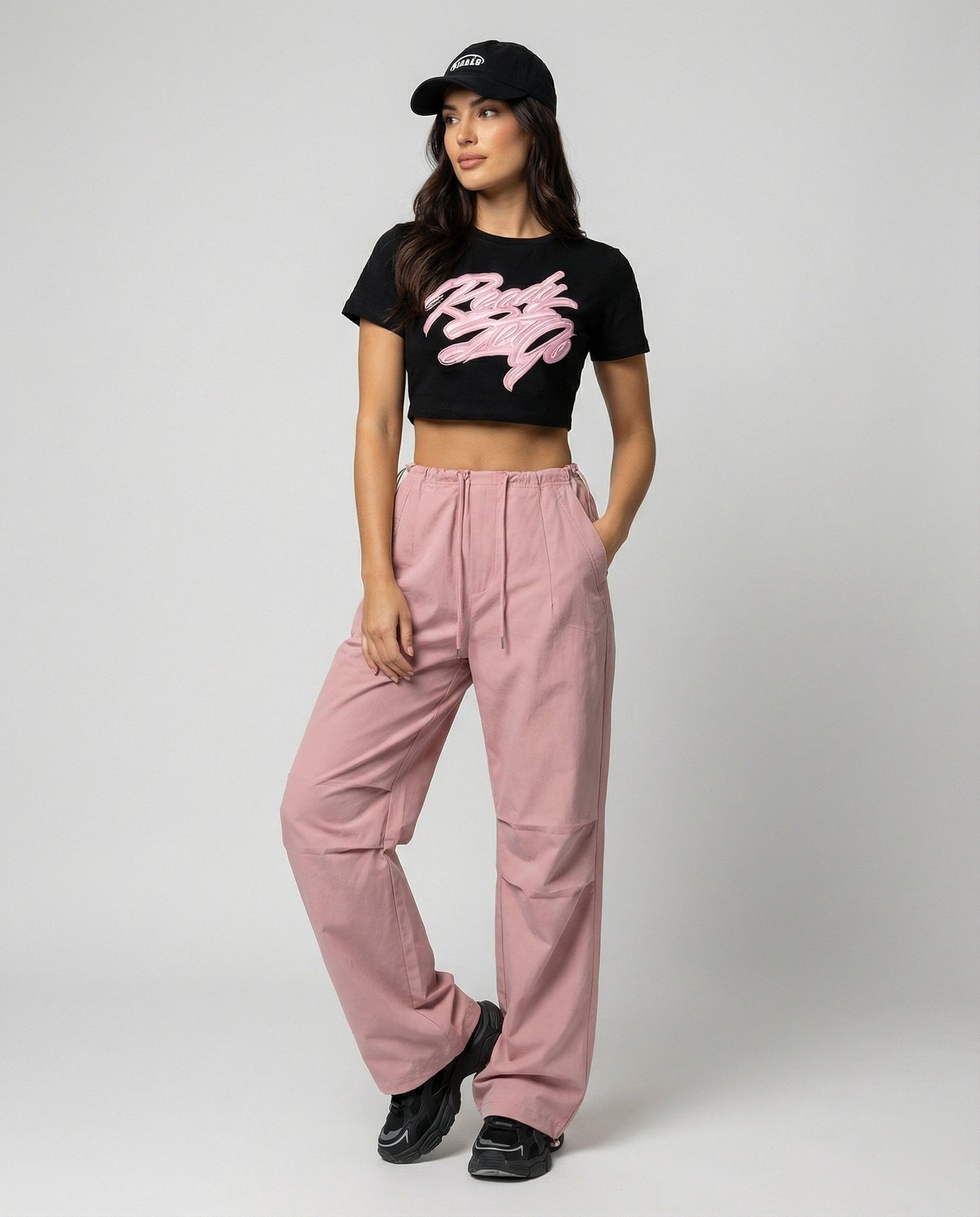 Damen Freizeithose Weite Bequem Kordelzug