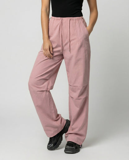 Damen Freizeithose Weite Bequem Kordelzug - Norvielle