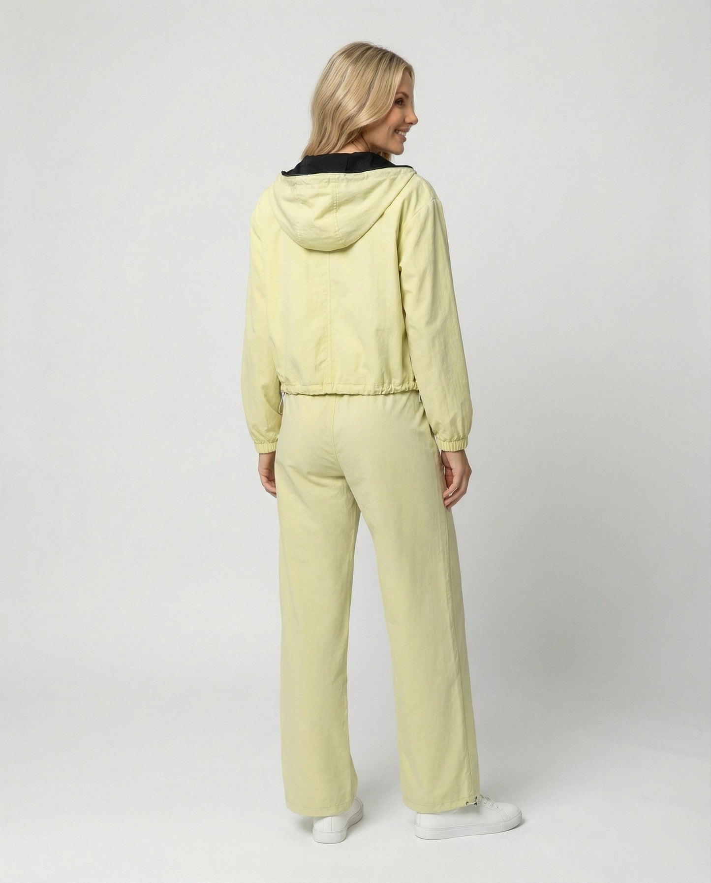 Damen Kapuzenjacke Kurz Reißverschluss Blouson