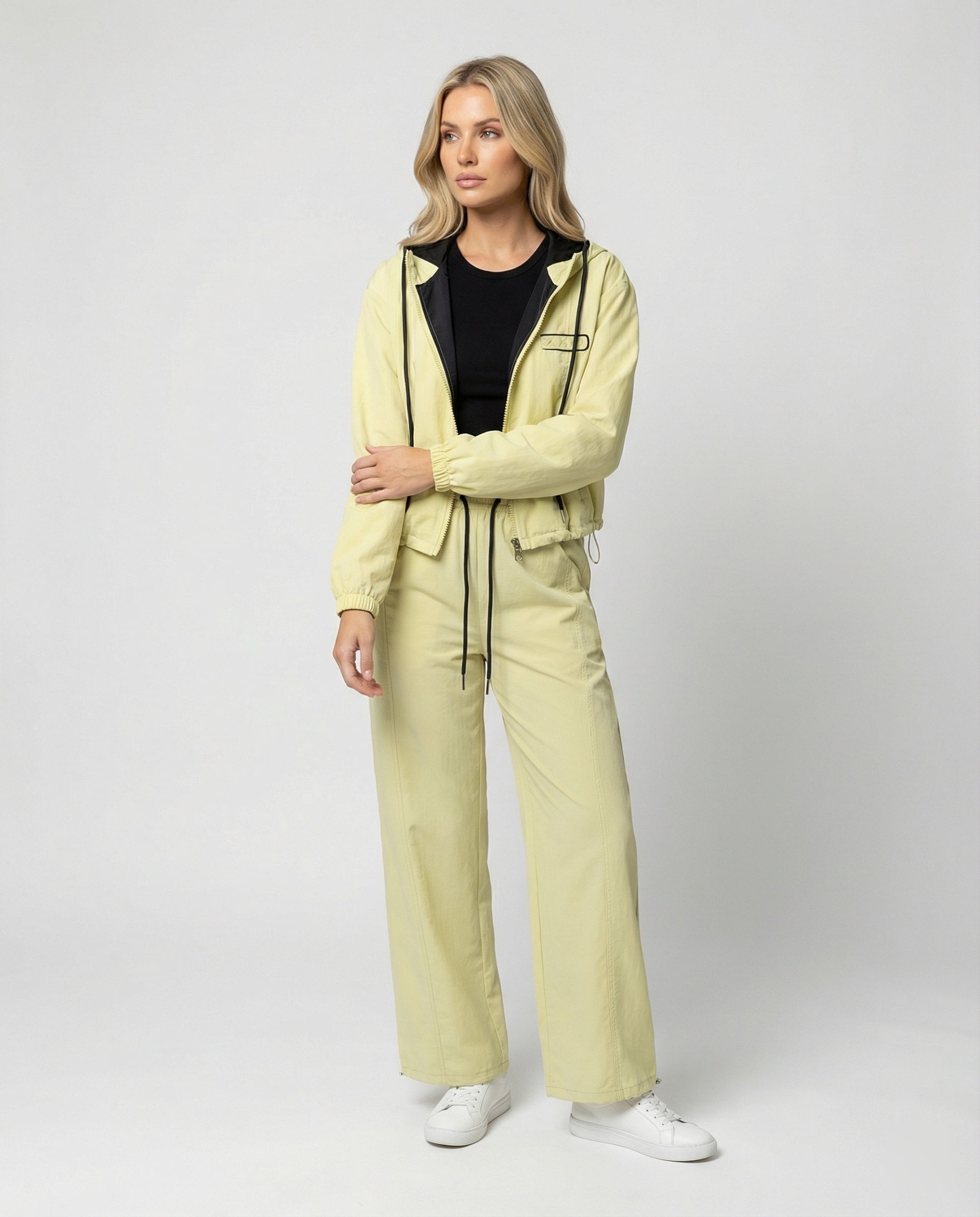 Damen Kapuzenjacke Kurz Reißverschluss Blouson - Norvielle